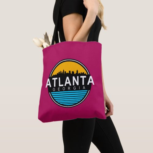 Atlanta Georgia Skyline T_Shirt Tote Bag