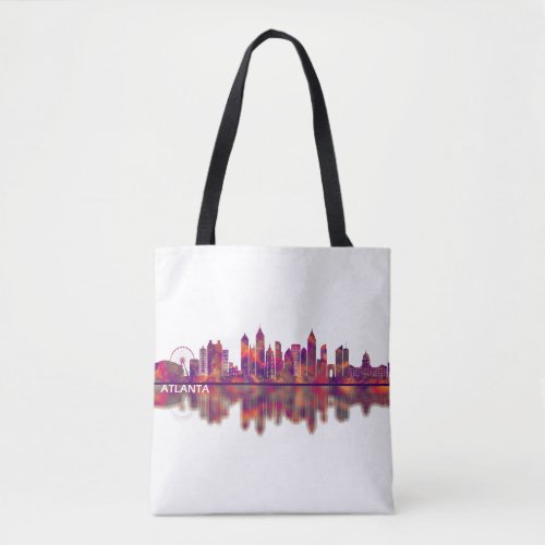 Atlanta Georgia Skyline Tote Bag