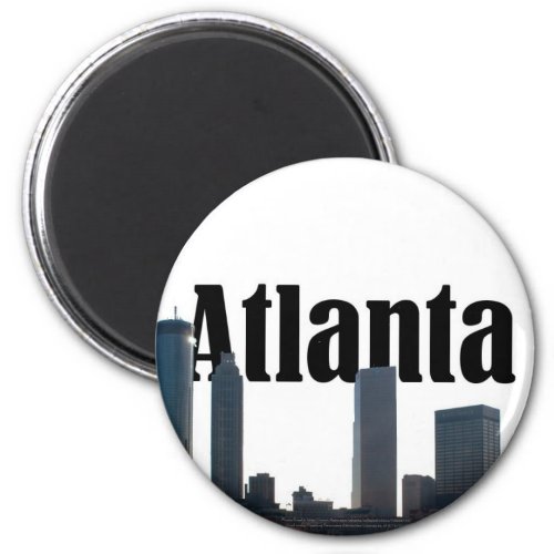 Atlanta Georgia Skyline with Atlanta in the Sky Magnet