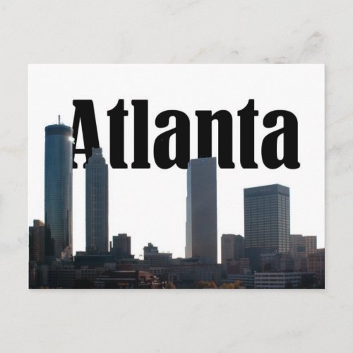 Atlanta Georgia Skyline with Atlanta in the sky Postcard
