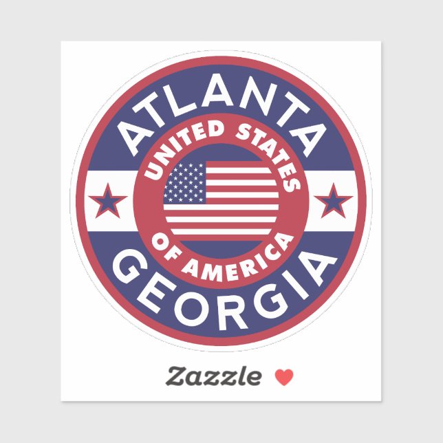 ATLANTA, Georgia Sticker (Sheet)