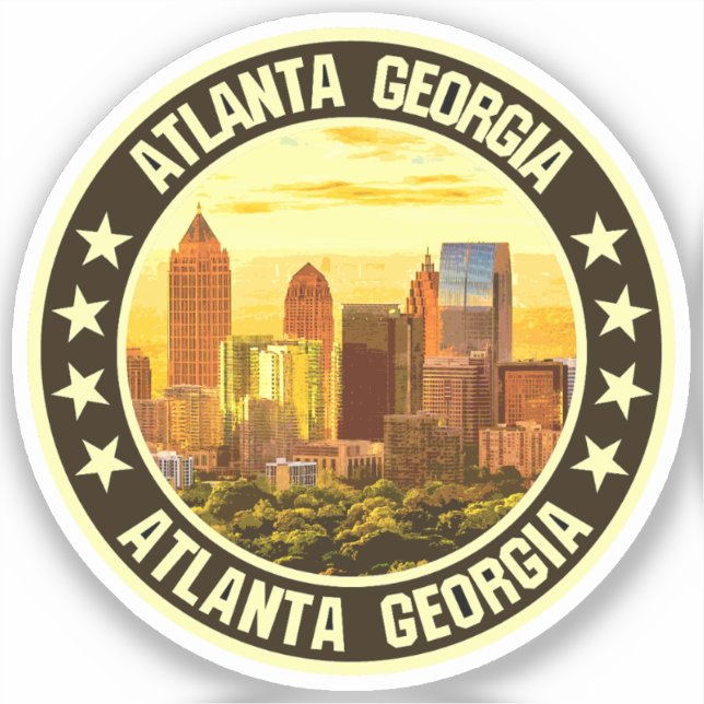 Atlanta Georgia                                    Sticker (Front)