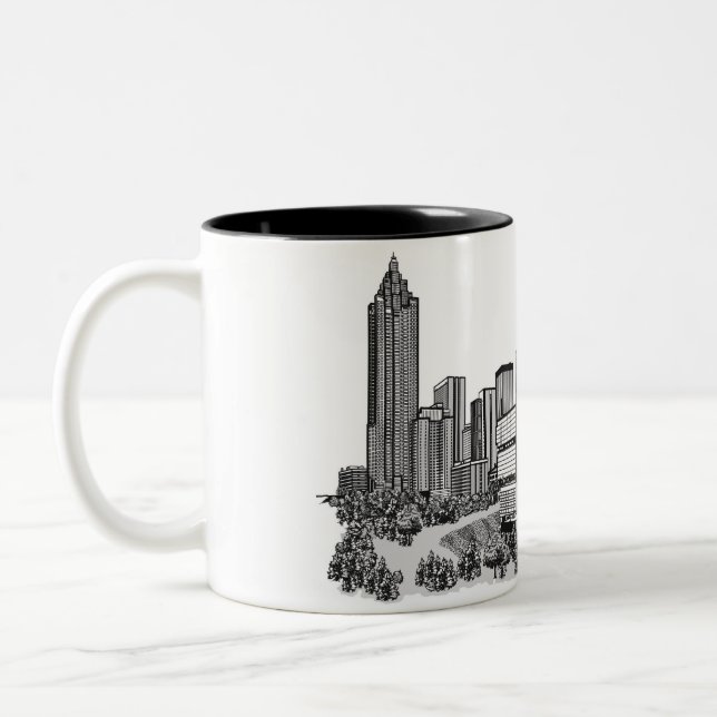 Atlanta Georgia Two-Tone Coffee Mug (Left)