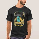 Atlanta Georgia Ufo Alien Hunter 80s State Pride   T-Shirt