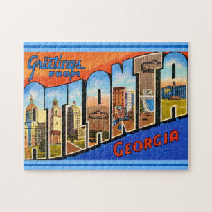Atlanta Georgia Vintage 11x14 Jigsaw Puzzle
