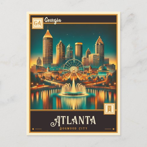 Atlanta Georgia  Vintage Postcard