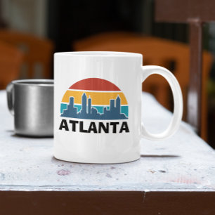 Atlanta Georgia Vintage Sunset Cityscape Coffee Mug