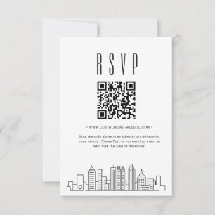 Atlanta, Georgia Wedding QR code RSVP