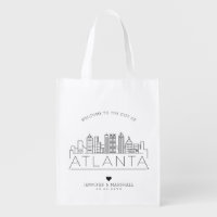 Atlanta, Georgia Wedding | Stylized Skyline