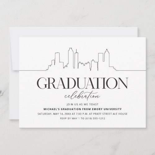 Atlanta Graduation Party Invitation