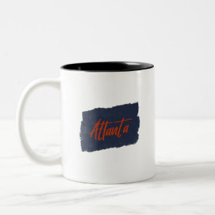 Atlanta Handwritten Red Typography Coffee Mug