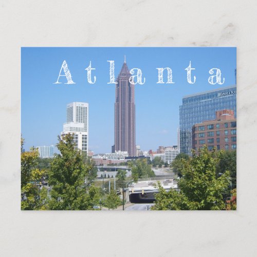 atlanta holiday postcard