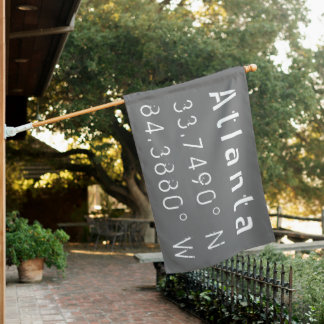 Atlanta Latitude and Longitude  House Flag