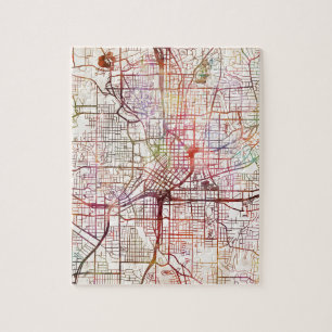 atlanta map painting jigsaw puzzle