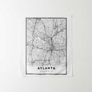 Atlanta Map Tapestry