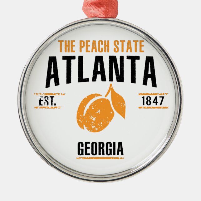 Atlanta Metal Ornament (Front)