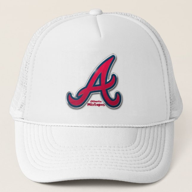 Atlanta Mixtapes -  White Trucker Hat (Front)