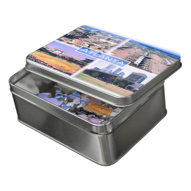 Atlanta - Mosaic - Usa - Jigsaw Puzzle (Lid Open)