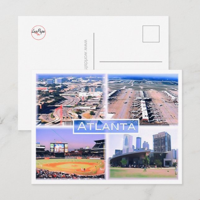Atlanta - Mosaic - Usa - Postcard (Front/Back)