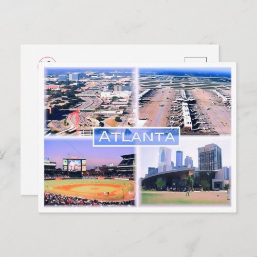 Atlanta _ Mosaic _ Usa _ Postcard