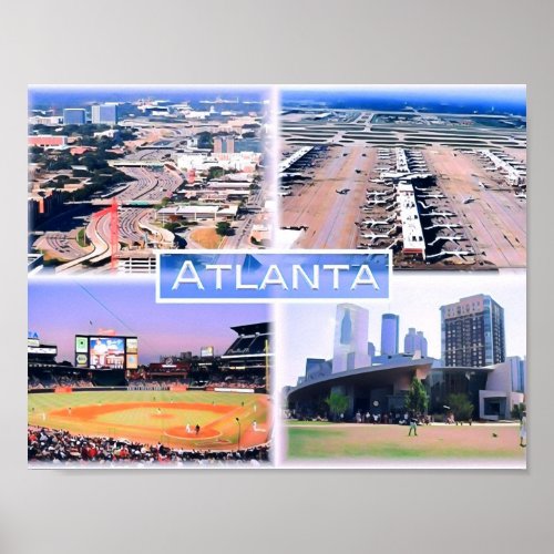 Atlanta _ Mosaic _ Usa _ Poster