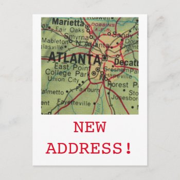 Atlanta New Address Announcement by studioportosabbia at Zazzle