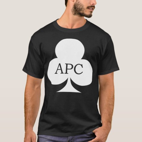 Atlanta Poker Club White APC Club  T_Shirt