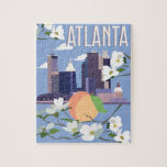 Atlanta Puzzle<br><div class="desc">Whether you are an Atlanta resident or a visitor, everyone can appreciate the awesomeness of A-Town!
This design is a perfect gift for that Georgia Peach in your life!</div>