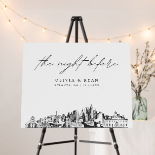 Atlanta Rehearsal Dinner The Night Before Sign