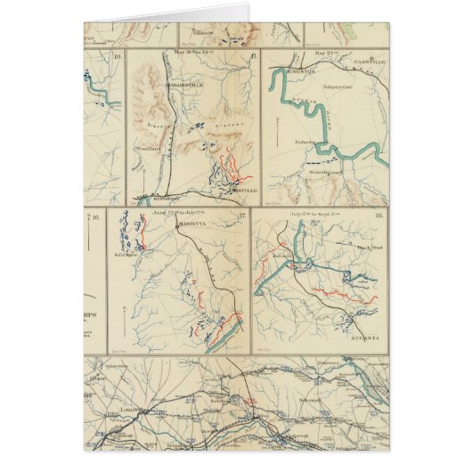 Atlanta-Savannah march Cards (Front)