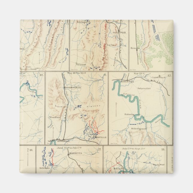 Atlanta-Savannah march Magnet (Front)