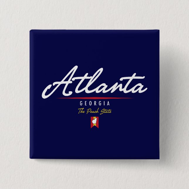 Atlanta Script Button (Front)