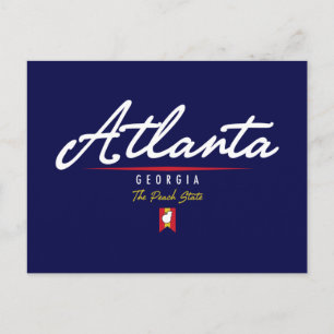 Atlanta Script Postcard