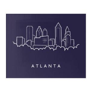 Atlanta Skyline Acrylic Print