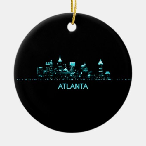 Atlanta Skyline Ceramic Ornament