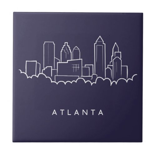 Atlanta Skyline Ceramic Tile