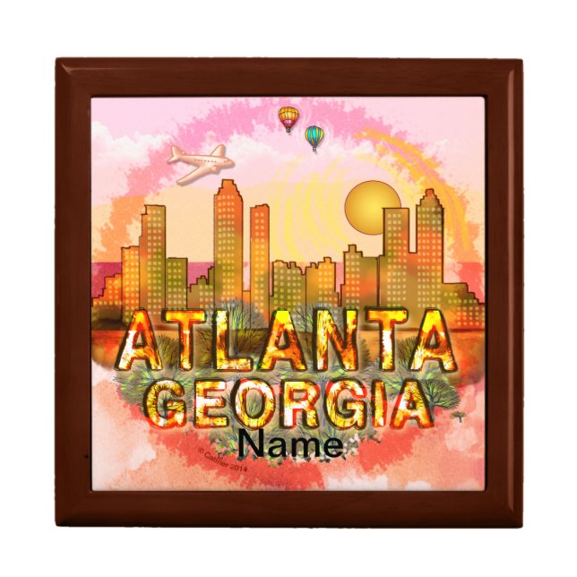Atlanta Skyline Gift Box (Front)