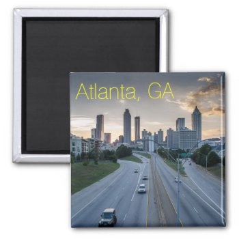 Atlanta Skyline Magnet by ChordsAndStrings at Zazzle