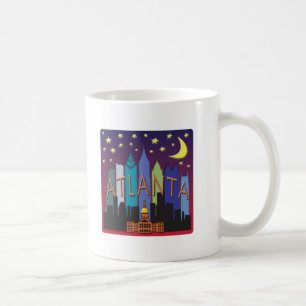 Atlanta Skyline mega color Coffee Mug