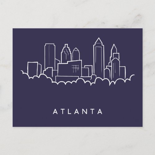 Atlanta Skyline Postcard