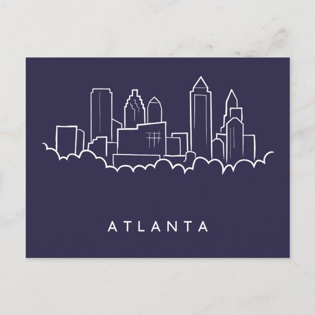 Atlanta Skyline Postcard (Front)