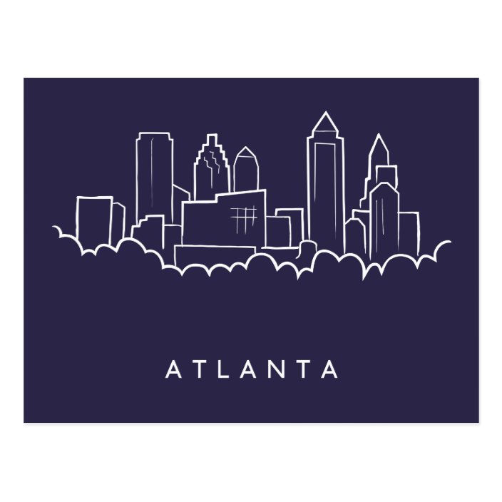 Atlanta Skyline Postcard