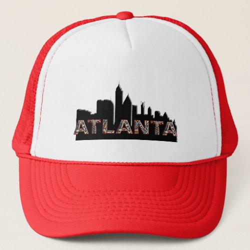 Atlanta Skyline Silhouette Trucker Hat