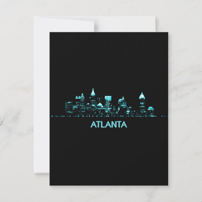 Atlanta Skyline Thank You Card (Front)