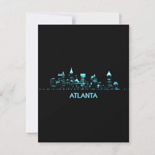 Atlanta Skyline Thank You Card