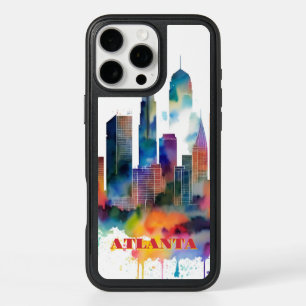 Atlanta Skyline Watercolor iPhone 16 Pro Max Case