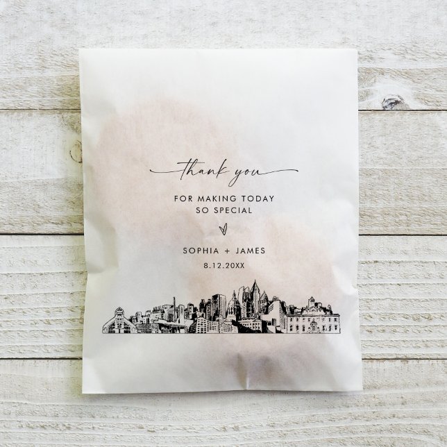 Atlanta Skyline Wedding Thank You Favor Bags (Creator Uploaded)