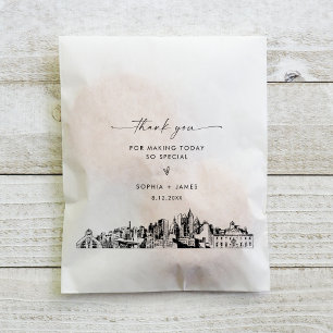 Atlanta Skyline Wedding Thank You Favor Bags