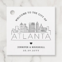 Atlanta Skyline | Wedding Welcome Favor