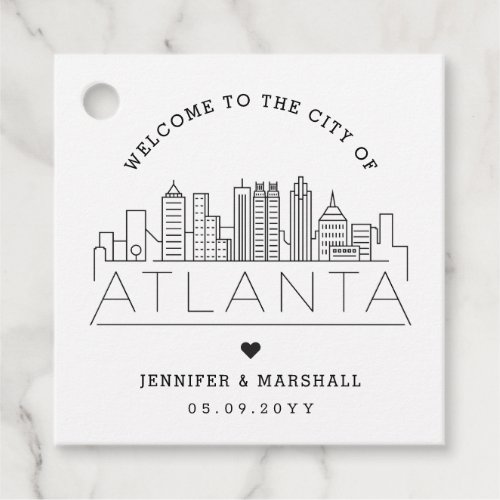 Atlanta Skyline | Wedding Welcome Favor
